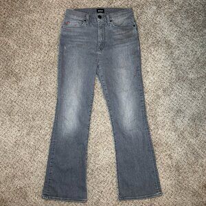 Hudson Blair high rise bootcut crop jeans gray size 28 Premium Stretch Denim